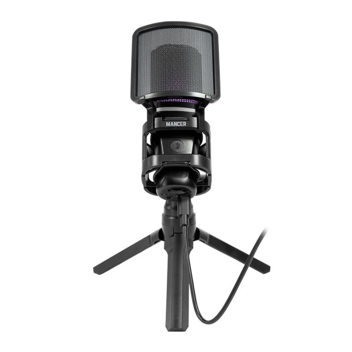 Microfone Mancer Selkie, Rainbow, USB, Preto, MCR-SLK-BL01