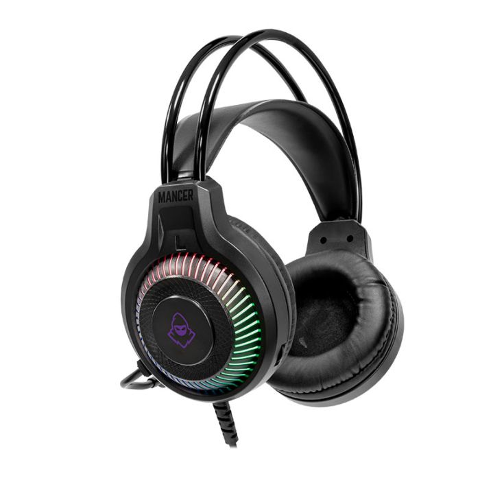  Headset Gamer Mancer Twilight S, Rainbow, Drivers 40mm, Preto, MCR-TLTS-RGB01