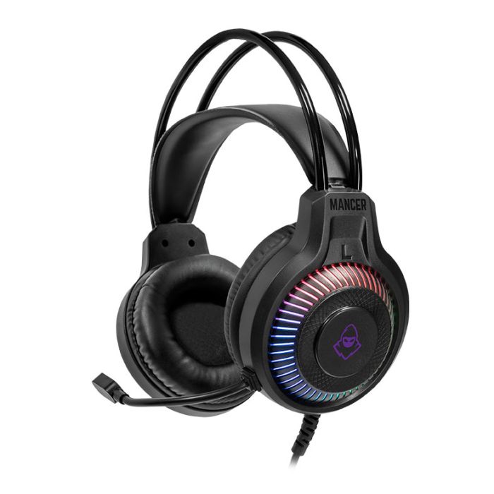  Headset Gamer Mancer Twilight S, Rainbow, Drivers 40mm, Preto, MCR-TLTS-RGB01