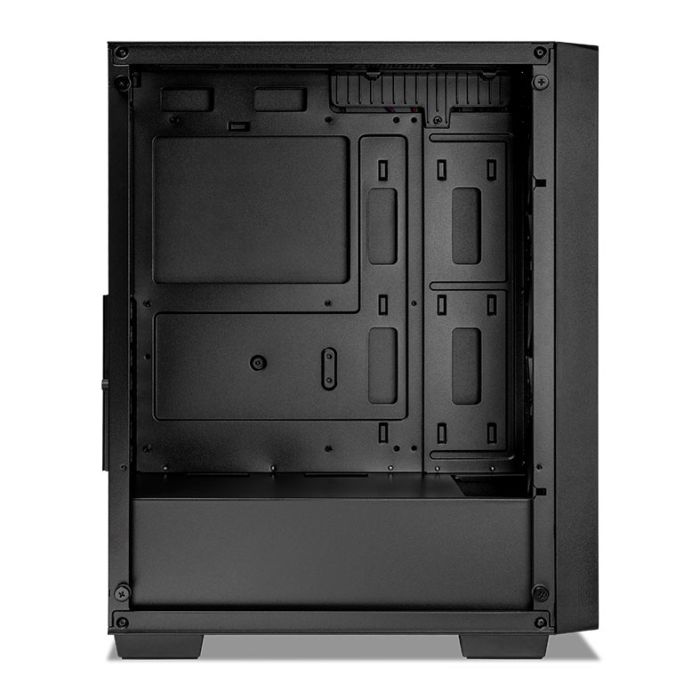 Gabinete Gamer Mancer Ward V2, Rainbow, Mid-Tower, Lateral De Vidro, Com 3 Fans, Preto, MCR-WRDV2-BK