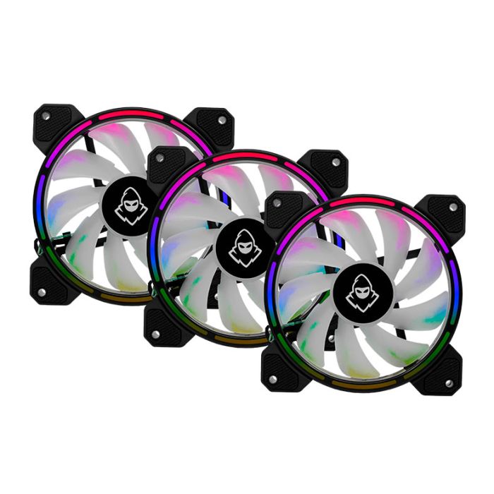 Kit Ventoinhas Mancer Z200, 3x120mm + Controladora, RGB, MCR-Z20RGB-01