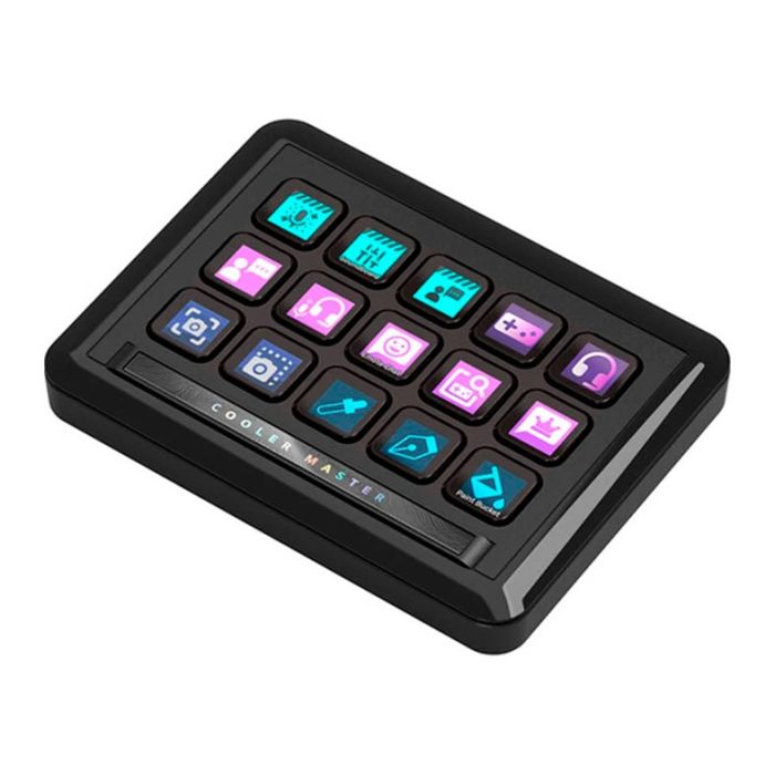 Stream Deck Cooler Master MasterHub, RGB, Com Modulo de Audio, Preto, MHSK13AA00