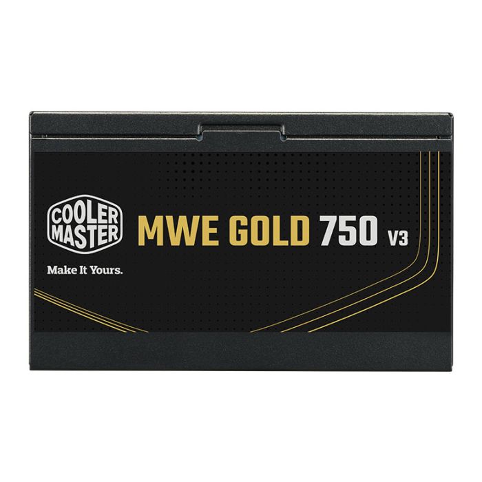 Fonte Cooler Master MWE Gold 750 V3, 750W, ATX 3.1, 80 Plus Gold, Preto, MPE-7506-ACAG-BBR