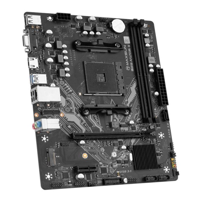 Placa Mae Maxsun Challenger A520M-K, DDR4, Socket AMD AM4, M-ATX, Chipset AMD A520,  MS-CHALLENGER-A520MK