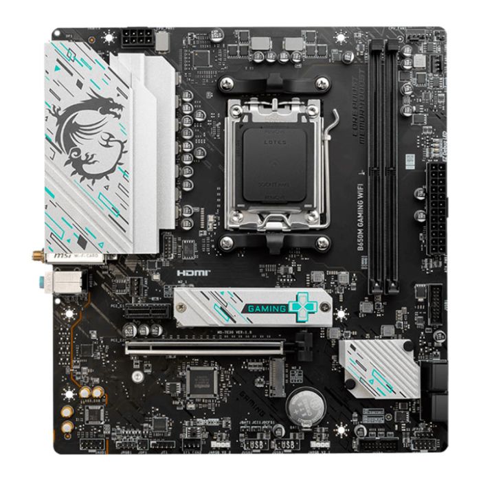 Placa Mae MSI B650M Gaming WiFi, DDR5, Socket AMD AM5, M-ATX, Chipset AMD B650, MSI-B650M-GAMING-WIFI