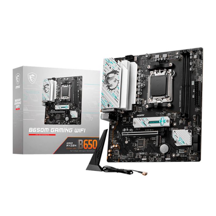 Placa Mae MSI B650M Gaming WiFi, DDR5, Socket AMD AM5, M-ATX, Chipset AMD B650, MSI-B650M-GAMING-WIFI