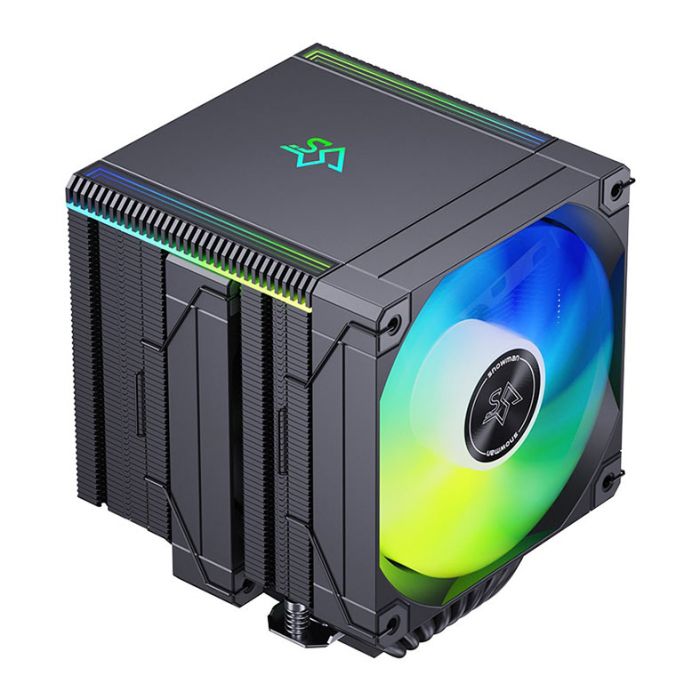 Cooler Para Processador Snowman MT880 V4, ARGB, 2x120mm, Preto, MT880-V4-BK-ARGB
