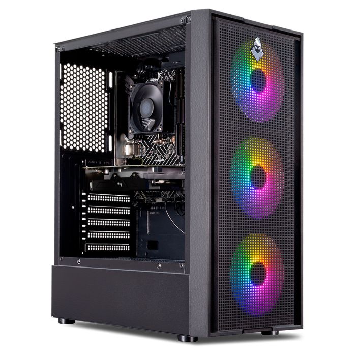 Computador Mancer Gamer, AMD Ryzen 5 5500, Radeon RX 580 8GB, 32GB DDR4, SSD 480GB