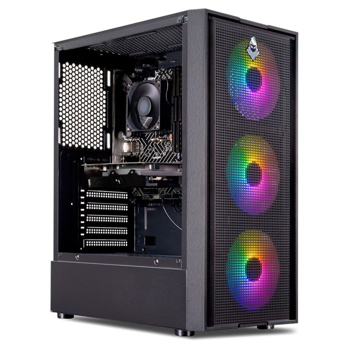 PC Gamer Mancer, Intel i5-12400F, Radeon RX 580 8GB, 16GB DDR4, SSD 480GB