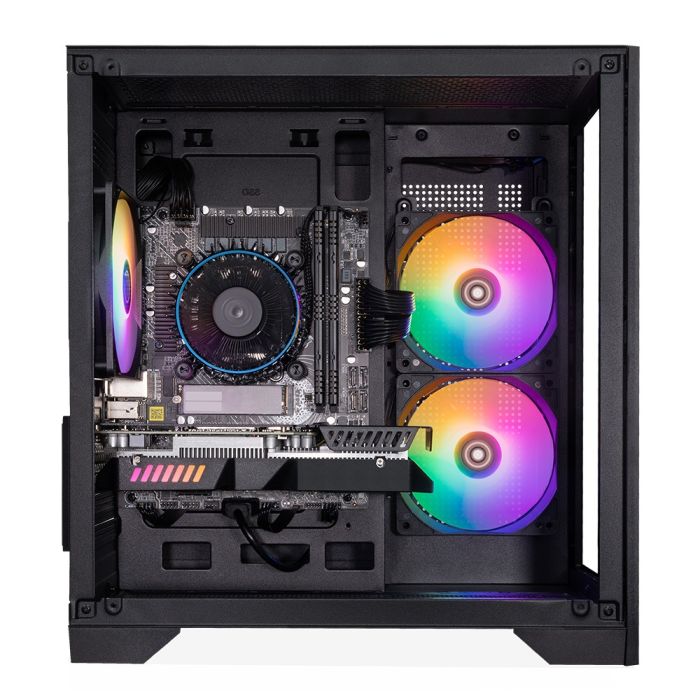 PC Gamer Completo Mancer, Intel Core i7-3770, GTX 1650 4GB, 16GB DDR3, SSD 480GB + Monitor + Kit Periféricos