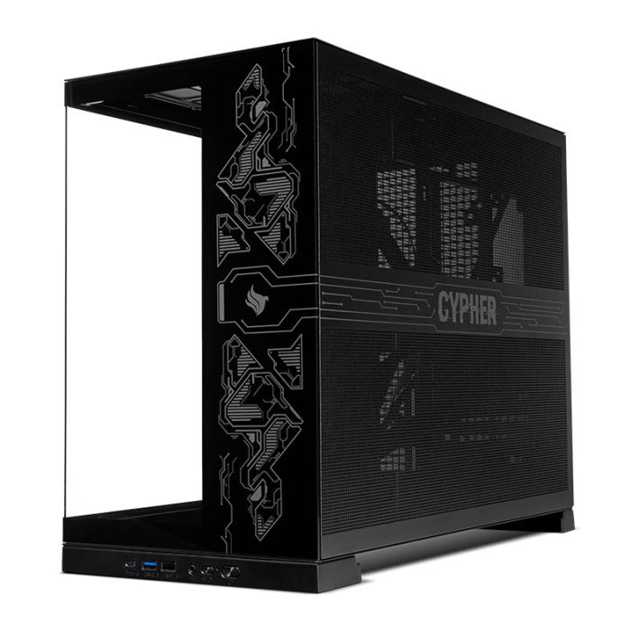 Gabinete Gamer Pichau Cypher, Mid-Tower, Lateral de Vidro, Preto, PCH-CPH-BK