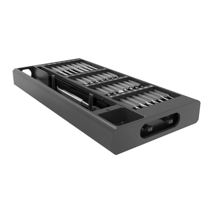 Kit Chave de Precisao Eletrica Pichau, Fenda Parafusadeira 68 em 1, Cinza Escuro, PCH-KIT68-GR01