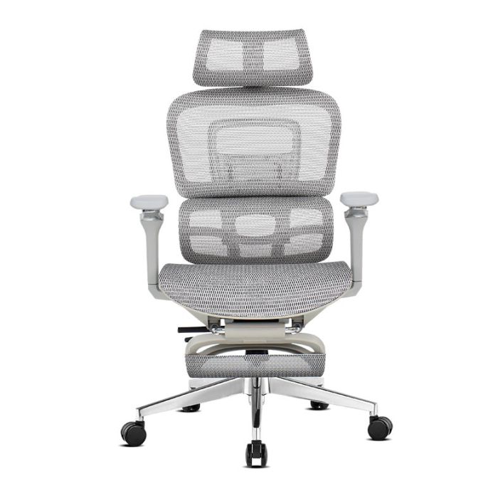 Cadeira Pichau Office Lyse, Full Mesh, Braco 5D, Base Alumínio, Cinza, PCH-LYS-GY