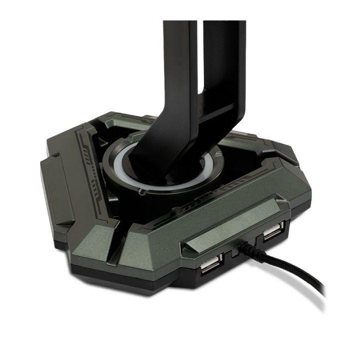 Suporte Para Headset Pichau PhantomRest, RGB, USB, Preto, PCH-PHTR-BL01
