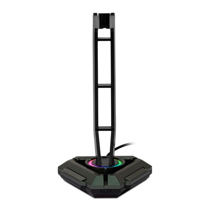 Suporte Para Headset Pichau PhantomRest, RGB, USB, Preto, PCH-PHTR-BL01