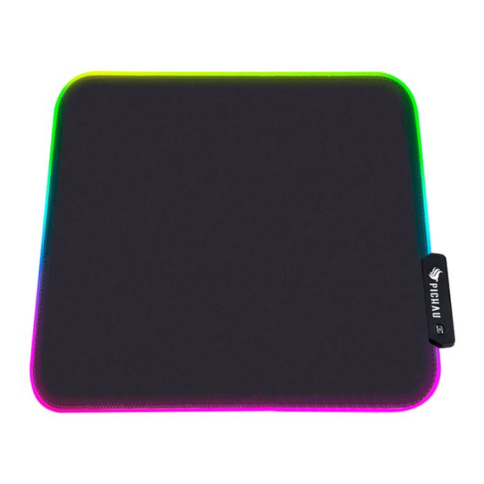 Mousepad Pichau Stellaris, RGB, Medio, 350x300x3mm, Preto, PCH-STRM-RB01