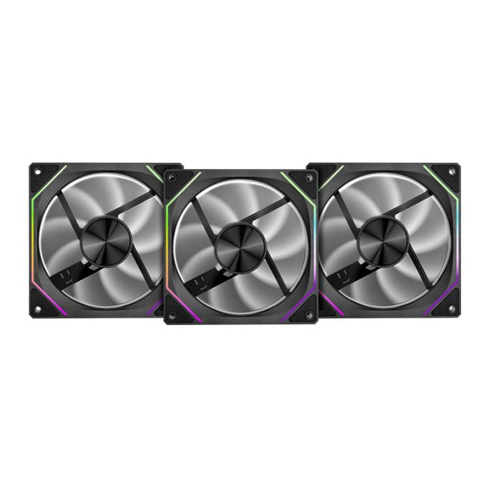 Kit Ventoinhas Pichau Ventus NX, ARGB, 3x120mm, Preto, PCH-VTNX3-BK01