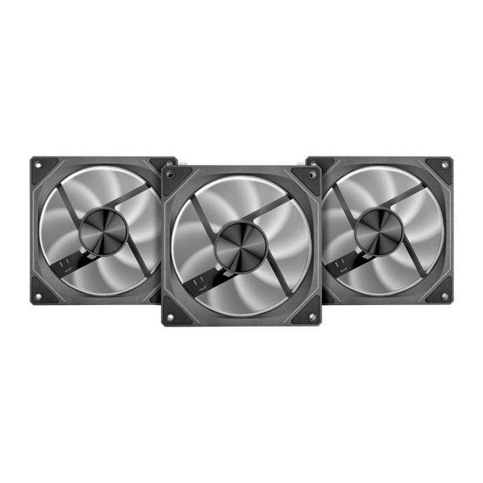 Kit Ventoinhas Pichau Ventus NX Reverse, ARGB, 3x120mm, Preto, PCH-VTNXR3-BK01