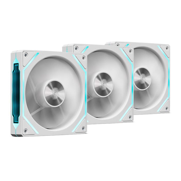 Kit Ventoinha Pichau Ventus NX Reverse, ARGB, 3x120mm, Branco, PCH-VTNXR3-WH01