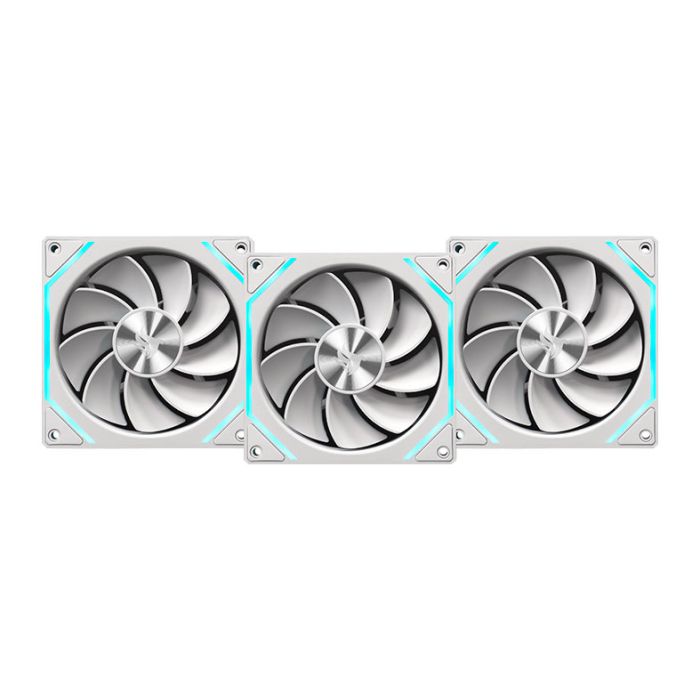 Kit Ventoinha Pichau Ventus NX Reverse, ARGB, 3x120mm, Branco, PCH-VTNXR3-WH01