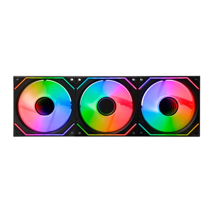 Kit Ventoinhas Pichau Zephyrus, 3x120mm + Controladora, Preto, PCH-ZEPH-BK01