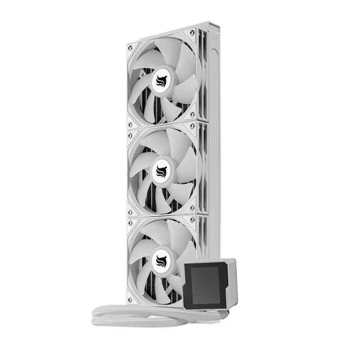 Water Cooler Pichau Aqua 360X P1 White Edition, 360mm, ARGB, Display LCD Customizavel, PG-AQ360X-WH01