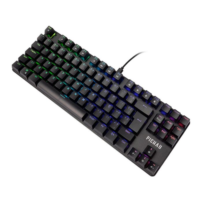 Teclado Mecanico Pichau Aurum V80, RGB, Switch Huano Vermelho, Preto, PG-ARMT-RGB01