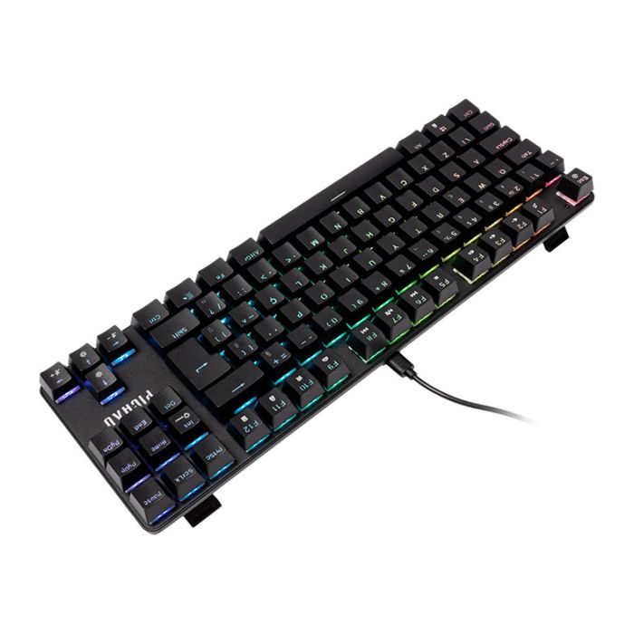 Teclado Mecanico Pichau Aurum V80, RGB, Switch Huano Vermelho, Preto, PG-ARMT-RGB01