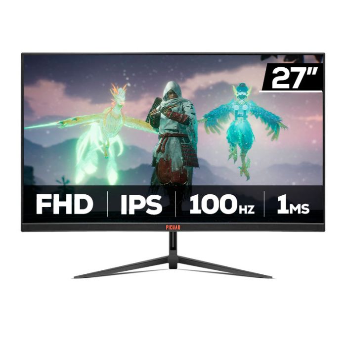 Monitor Gamer Pichau Athen V3S, 27 Pol, IPS, FHD, 1ms, 100Hz, HDMI/VGA, PG-ATH27V3S-BL02