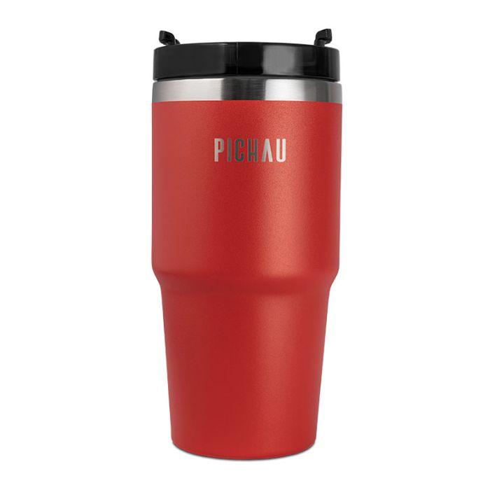Copo Termico Pichau HR120, 600ml, Com Canudo, Vermelho, PG-HR120-RD01