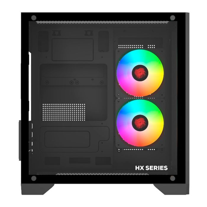 Gabinete Gamer Pichau HX110, Mini-Tower, Lateral de Vidro, Com 2 Fans, Preto, PG-HX110-BK