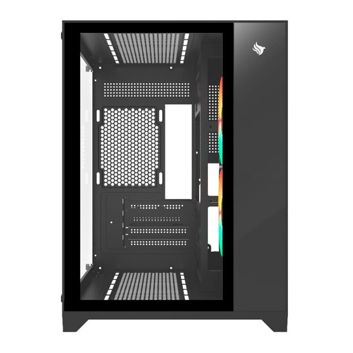 Gabinete Gamer Pichau HX110, Mini-Tower, Lateral de Vidro, Com 2 Fans, Preto, PG-HX110-BK