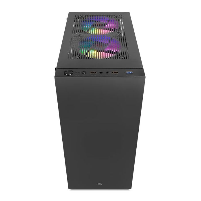Gabinete Gamer Pichau HX310, Mid-Tower, Lateral de Vidro, Com 2 Fans, Preto, PG-HX310-BK-2F
