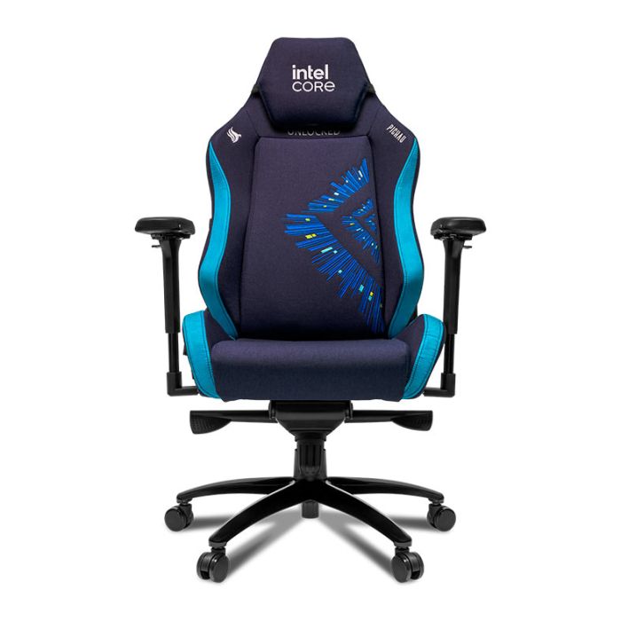 Cadeira Gamer Pichau Intel Unlocked, Espuma Moldada, Braco 4D, Azul, PG-INTEL-01