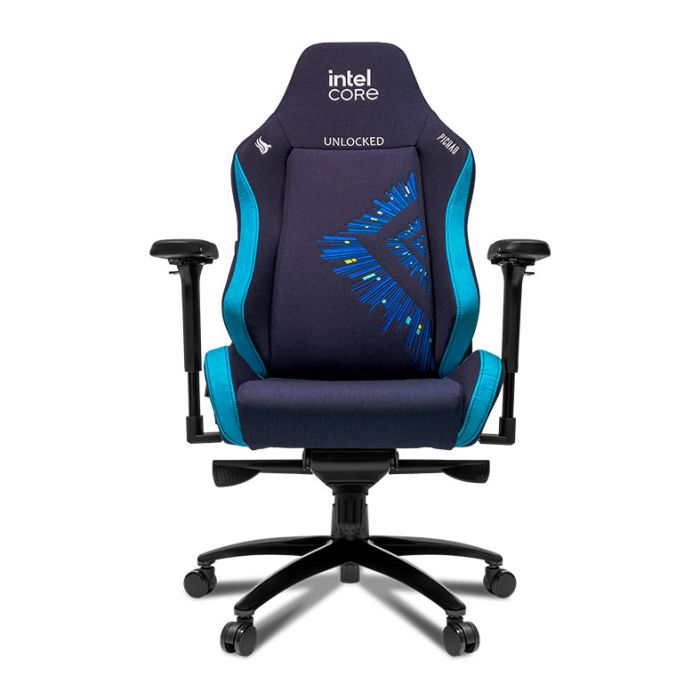 Cadeira Gamer Pichau Intel Unlocked, Espuma Moldada, Braco 4D, Azul, PG-INTEL-01