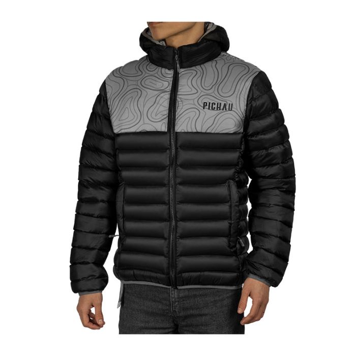 Jaqueta Puffer Pichau M, Cinza, PG-JPF-MGREY