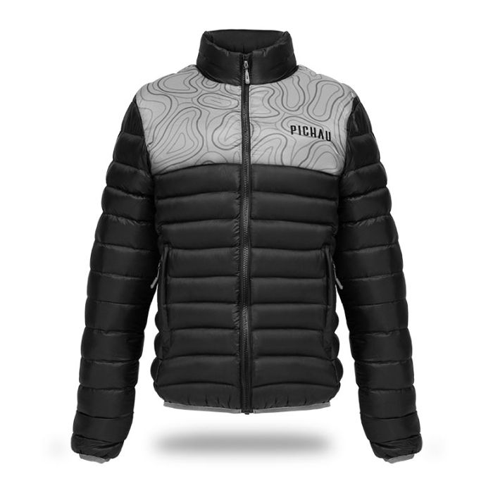 Jaqueta Puffer Pichau P, Cinza, PG-JPF-PGREY