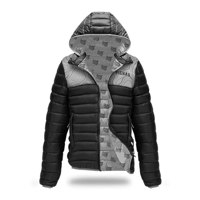 Jaqueta Puffer Pichau P, Cinza, PG-JPF-PGREY