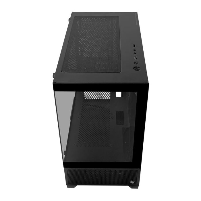 Gabinete Gamer Pichau Magpie 4B, Mini-Tower, Lateral de Vidro, Preto, PG-MAG4B-BK