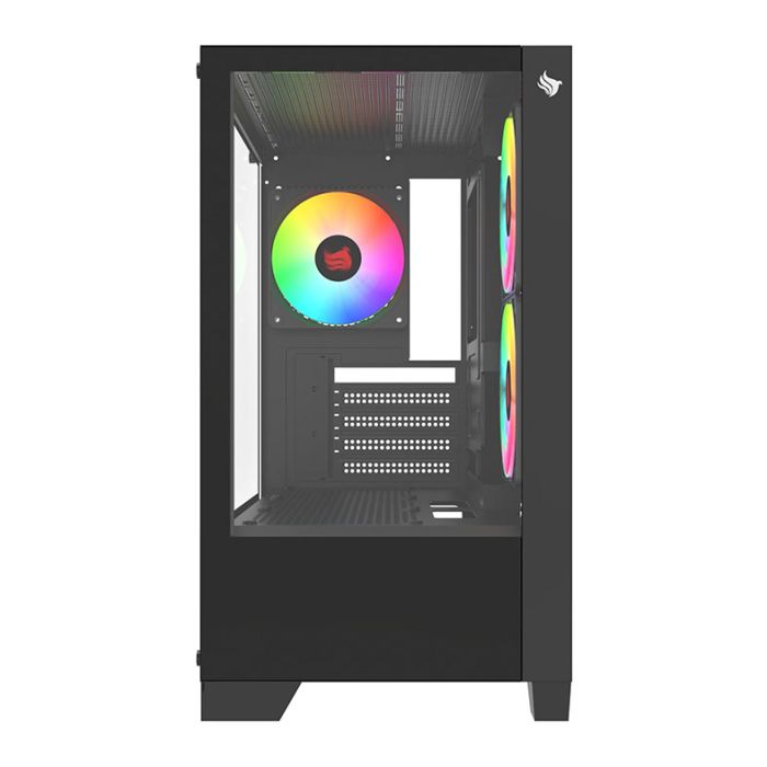 Gabinete Gamer Pichau Magpie 4XB, Mini-Tower, Lateral de Vidro, Com 3 Fans, Preto, PG-MAG4XB-BK3F