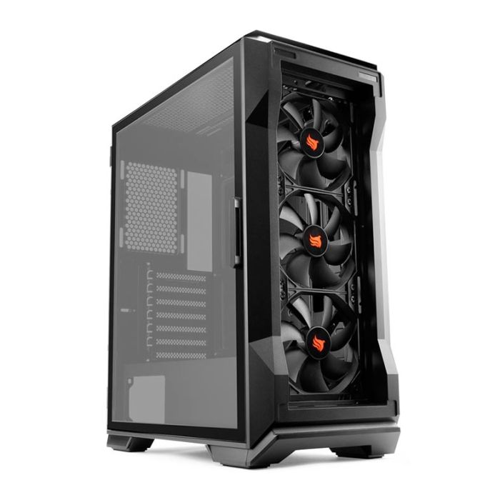 Gabinete Gamer Pichau Pouter 3 Lateral De Vidro Preto, PG-P03-BK