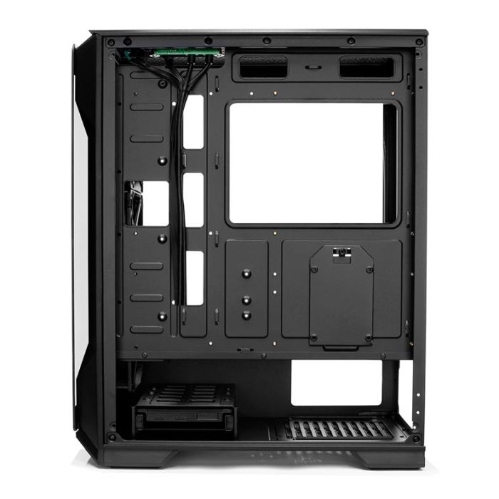 Gabinete Gamer Pichau Pouter 3 Lateral De Vidro Preto, PG-P03-BK