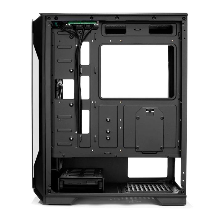 Gabinete Gamer Pichau Pouter 3 RGB Lateral De Vidro Preto, PG-P03-RGB