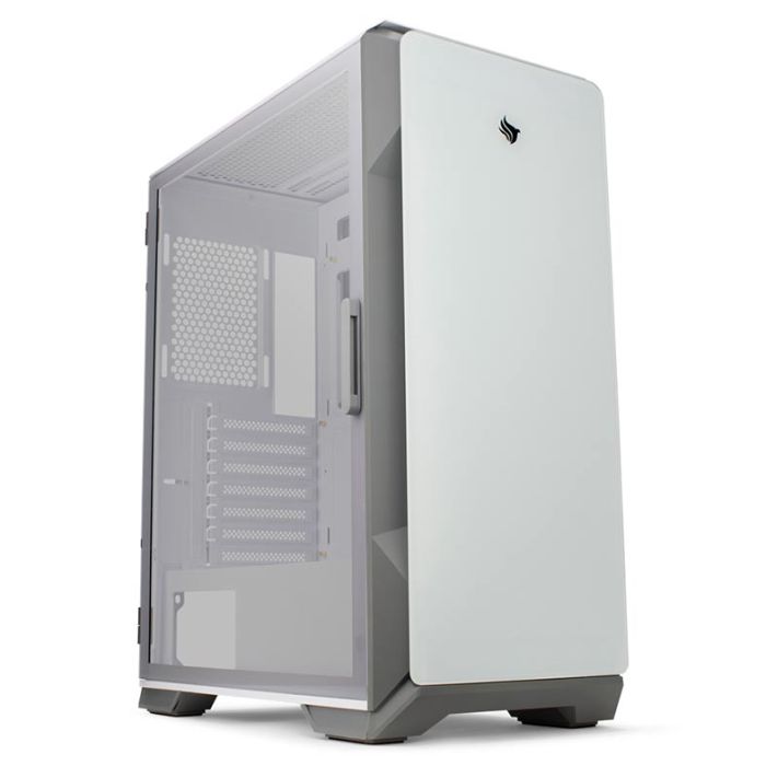 Gabinete Gamer Pichau Pouter 3 Lateral De Vidro Branco, PG-P03-WT
