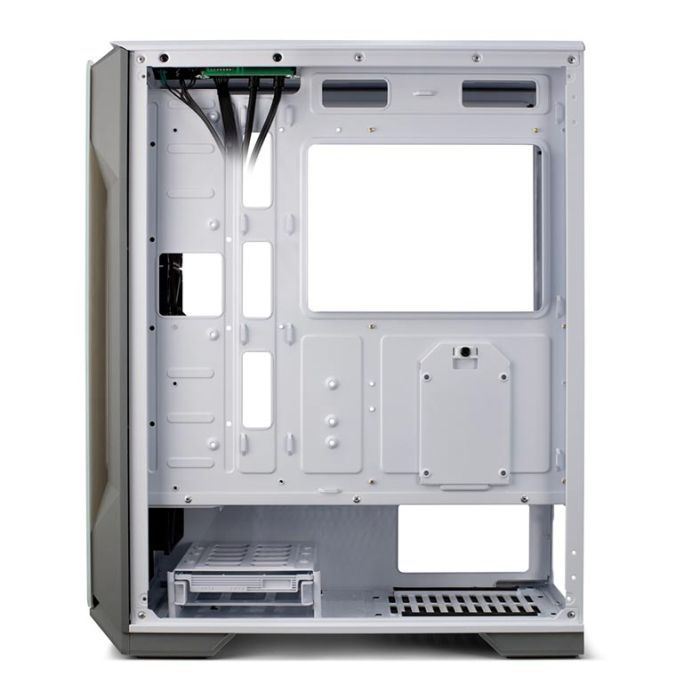 Gabinete Gamer Pichau Pouter 3 Lateral De Vidro Branco, PG-P03-WT