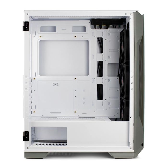 Gabinete Gamer Pichau Pouter 3 Lateral De Vidro Branco, PG-P03-WT