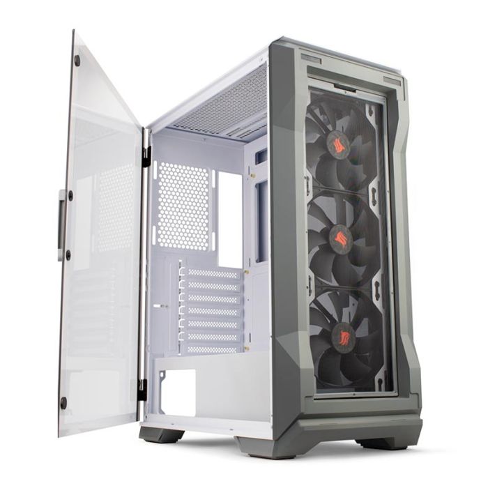 Gabinete Gamer Pichau Pouter 3 Lateral De Vidro Branco, PG-P03-WT