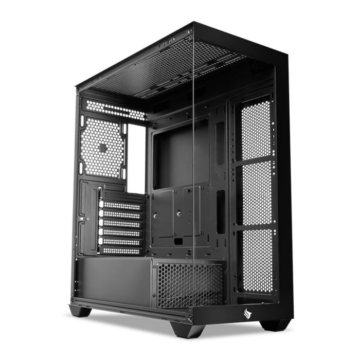 Gabinete Gamer Pichau Pouter 4B, Mid-Tower, Lateral de Vidro, Preto, PG-PO4B-BK