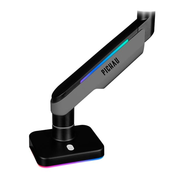 Suporte Articulado Para Monitor Pichau Serpens, 17 Pol a 49 Pol, RGB, Preto e Cinza, PG-SRPGR-RGB01