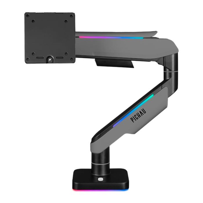 Suporte Articulado Para Monitor Pichau Serpens, 17 Pol a 49 Pol, RGB, Preto e Cinza, PG-SRPGR-RGB01